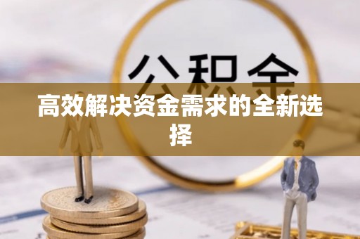 宣恩高效解决资金需求的全新选择