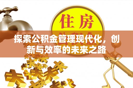 宣恩探索公积金管理现代化，创新与效率的未来之路