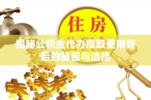宣恩揭秘公积金代办提取费用背后的秘密与选择