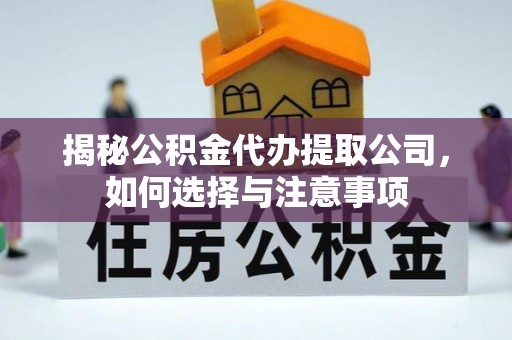 宣恩揭秘公积金代办提取公司，如何选择与注意事项