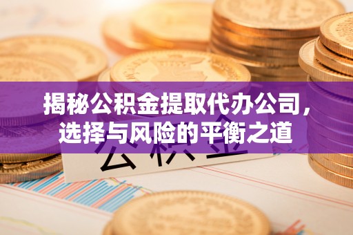 宣恩揭秘公积金提取代办公司，选择与风险的平衡之道