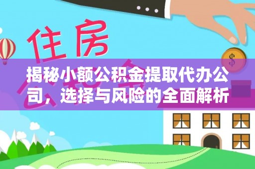 宣恩揭秘小额公积金提取代办公司，选择与风险的全面解析