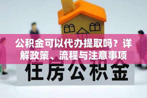 宣恩公积金可以代办提取吗？详解政策、流程与注意事项