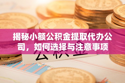 宣恩揭秘小额公积金提取代办公司，如何选择与注意事项