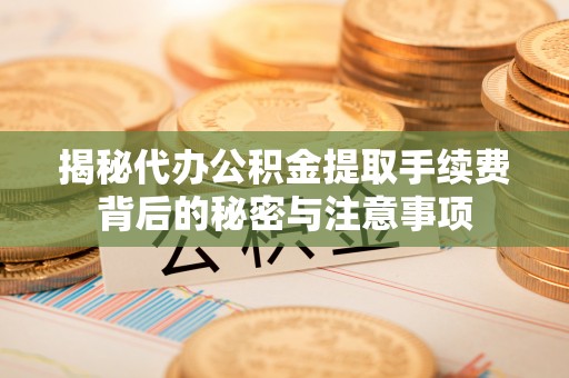 宣恩揭秘代办公积金提取手续费背后的秘密与注意事项